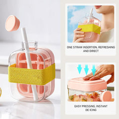 ChillMate easy-press silicone base releases ice cubes instantly